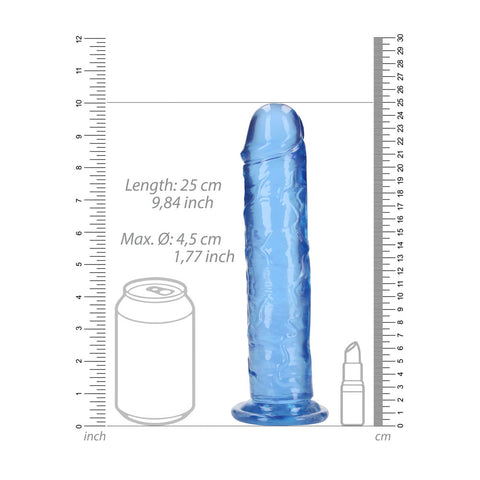 REALROCK 25 cm Straight Dildo – Clear 10 Inch Dildo > Dildos > Realistic Dildos