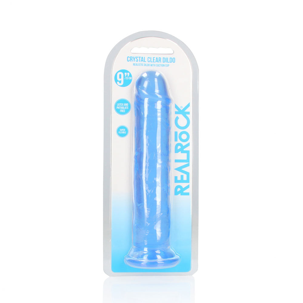 REALROCK Crystal Clear 25 cm Straight Dildo > Dildos > Large Dildos