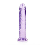 RealRock 25 cm Clear Straight Dildo Made of Body-Safe Non-Porous TPE Material > Dildos > Realistic Dildos