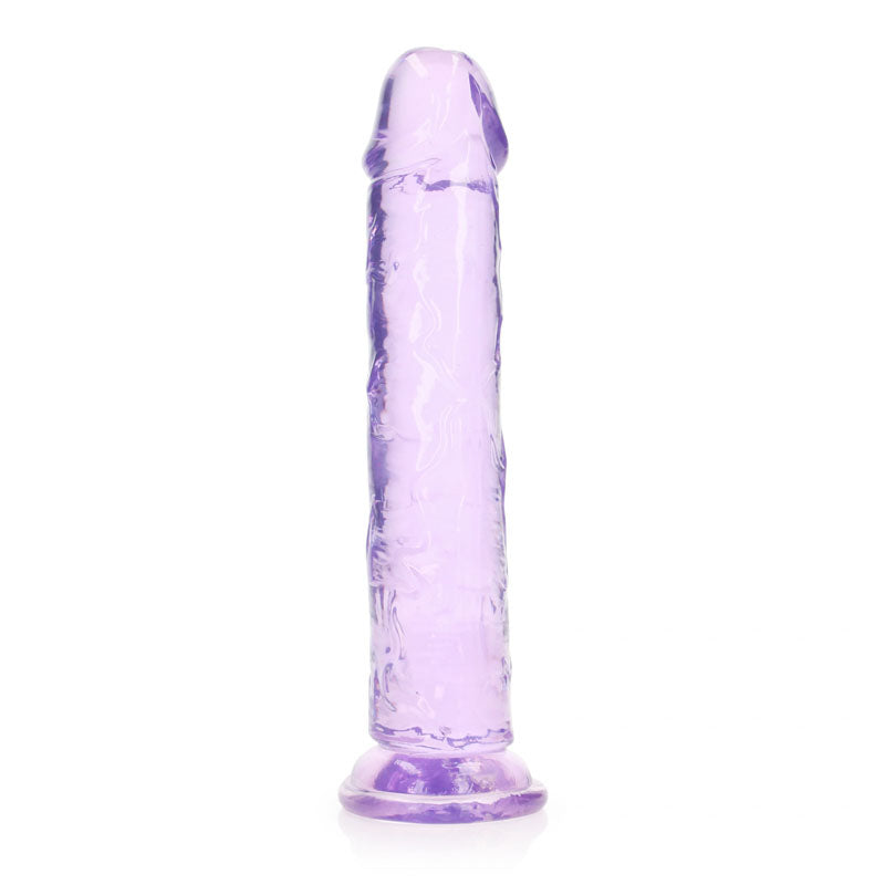 RealRock 25 cm Clear Straight Dildo Made of Body-Safe Non-Porous TPE Material > Dildos > Realistic Dildos