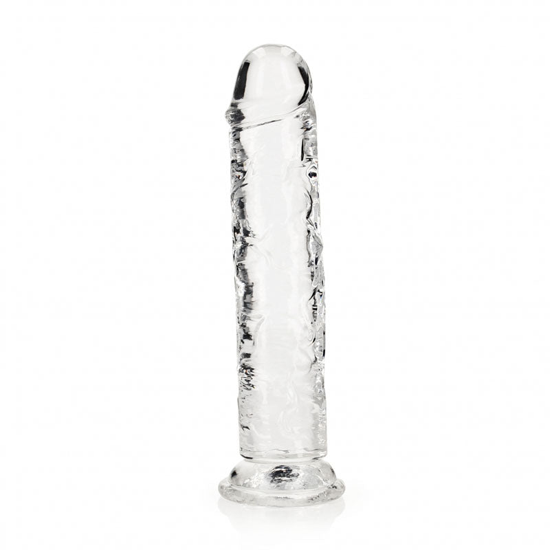REALROCK Crystal Clear 25 cm Straight Dildo Clear > Dildos > Realistic Dildos
