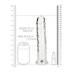 RealRock Crystal Clear Straight Dildo 9 Inch