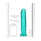 REALROCK Crystal Clear 25 cm Straight Dildo > Dildos > Large Dildos