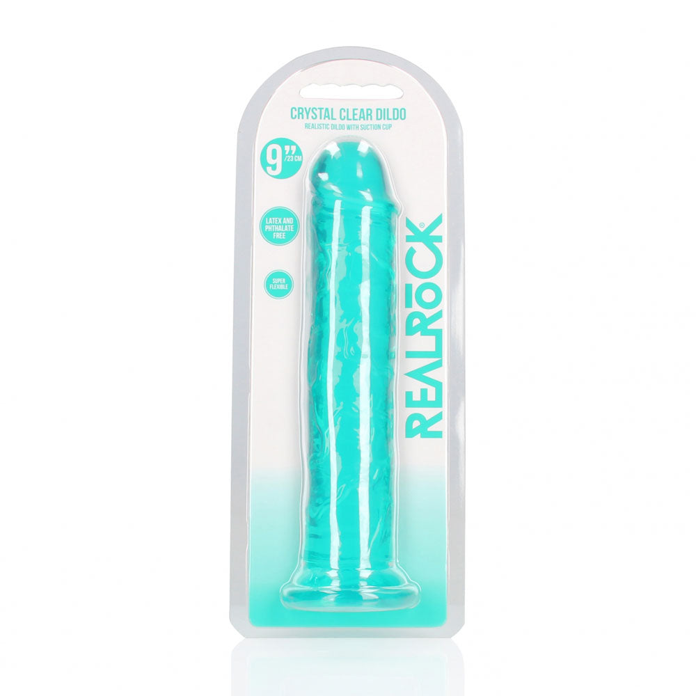 REALROCK Crystal Clear 25 cm Straight Dildo > Dildos > Large Dildos