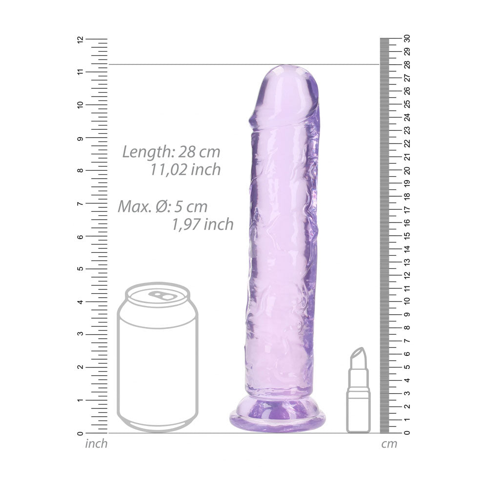RealRock 28 cm Straight Dildo – Clear 28 cm Dildo > Dildos > Oversized Toys