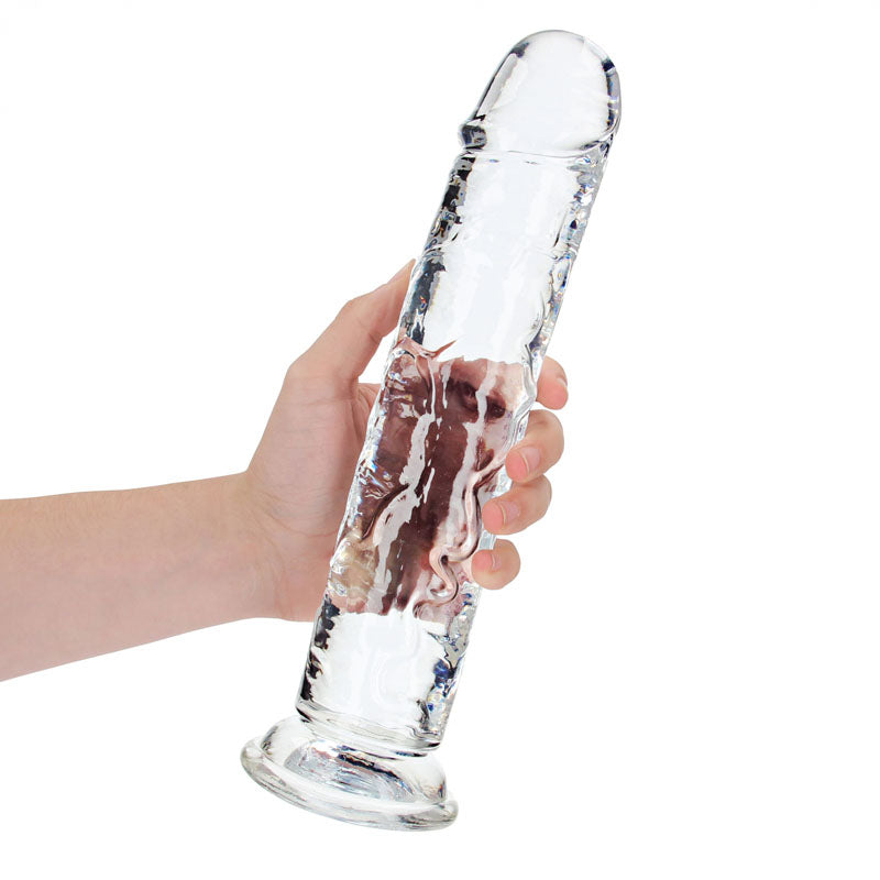 RealRock 31 cm Straight Crystal Clear Dildo Secondary image
