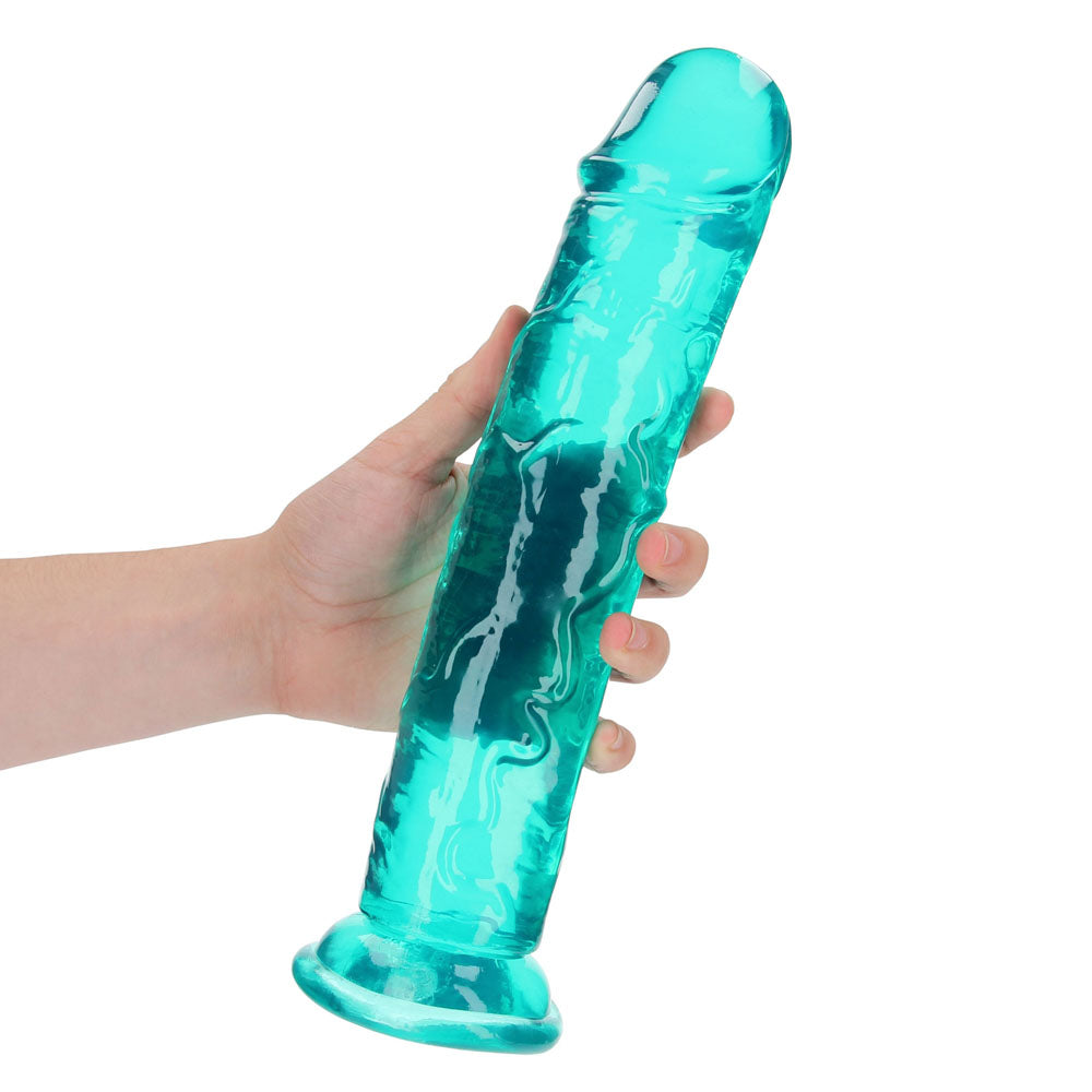 REALROCK 31 cm Straight Dildo – Clear 12 Inch Dildo Secondary image