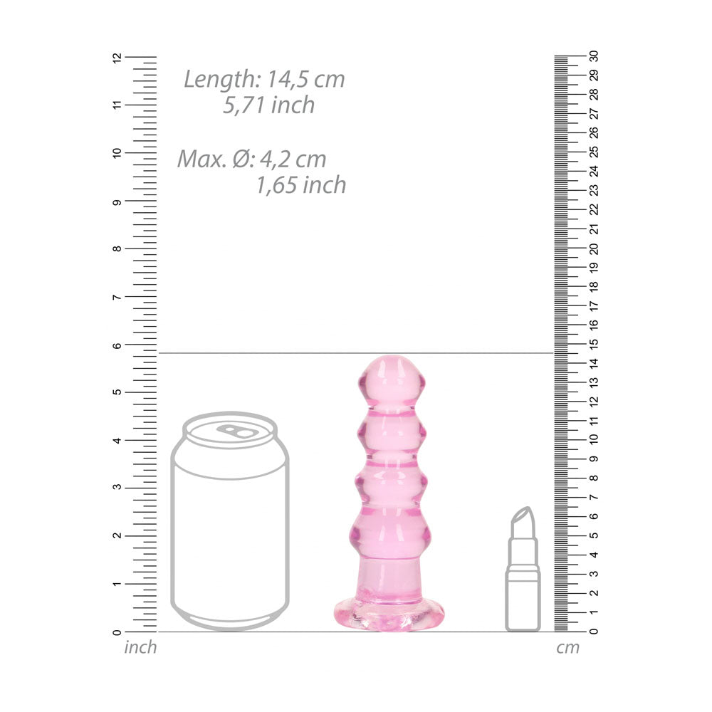 Realrock Curvy 14 cm – Clear Butt Plug > Anal Range > Butt Plugs
