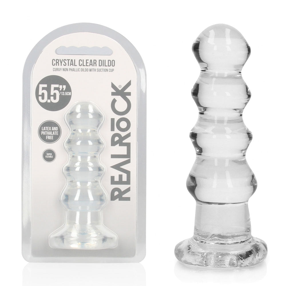RealRock Curvy Anal Plug – 14 cm Transparent Butt Plug Clear > Anal Range > Butt Plugs Main image