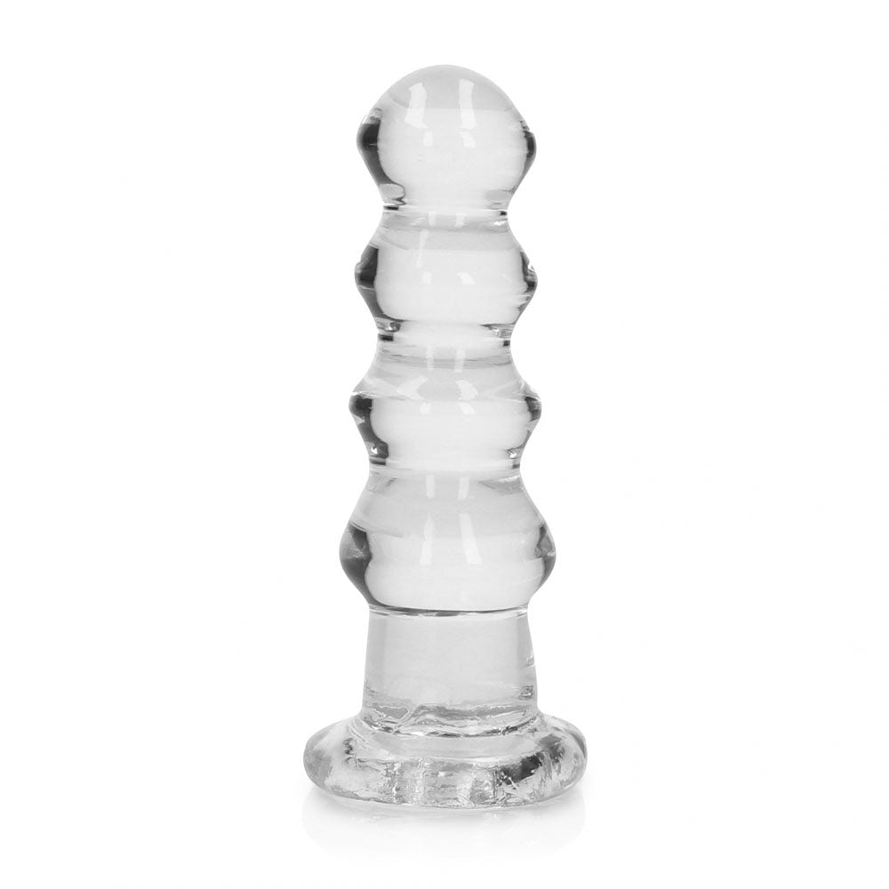 RealRock Curvy Anal Plug – 14 cm Transparent Butt Plug > Anal Range > Butt Plugs