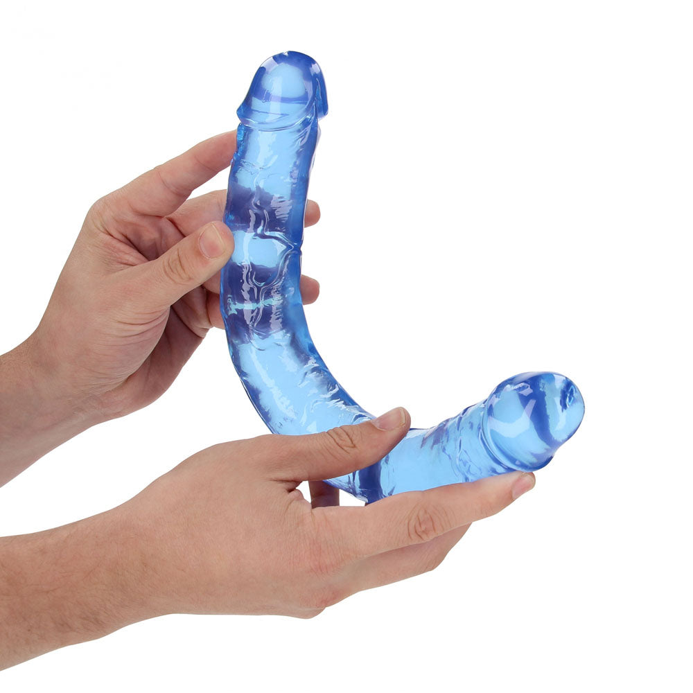 RealRock Double Dong 34 cm Clear Phthalate-Free Latex-Free TPE Double Dildo > Dildos > Double Dildos