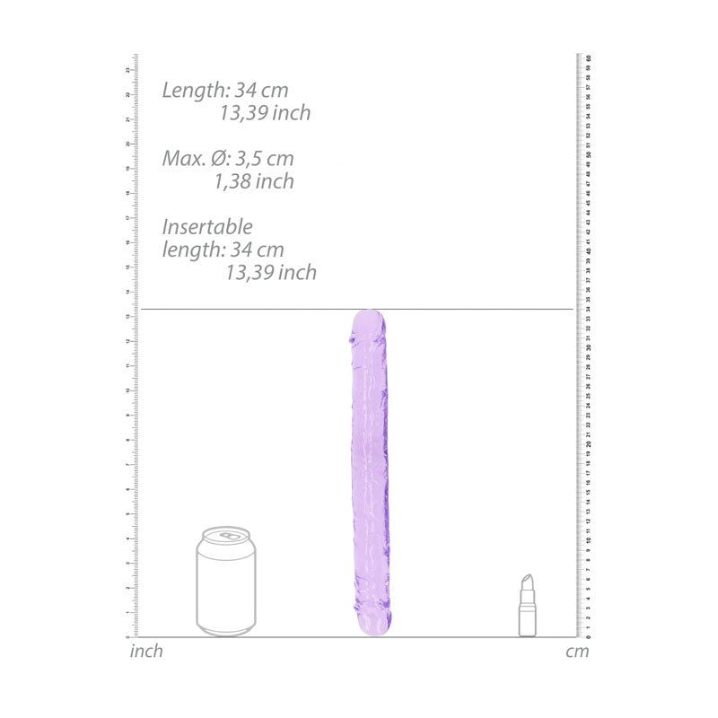 Realrock 34 Centimeter Double Dong Purple 14 Inch > Dildos > Double Dildos