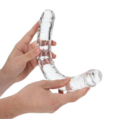 Realrock 34 Centimeter Double Dong Clear 14 Inch Double Ended Dildo Double Dongs