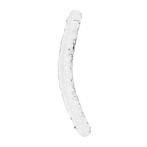 Realrock 34 Centimeter Double Dong Clear 14 Inch Double Ended Dildo Clear Double Dongs