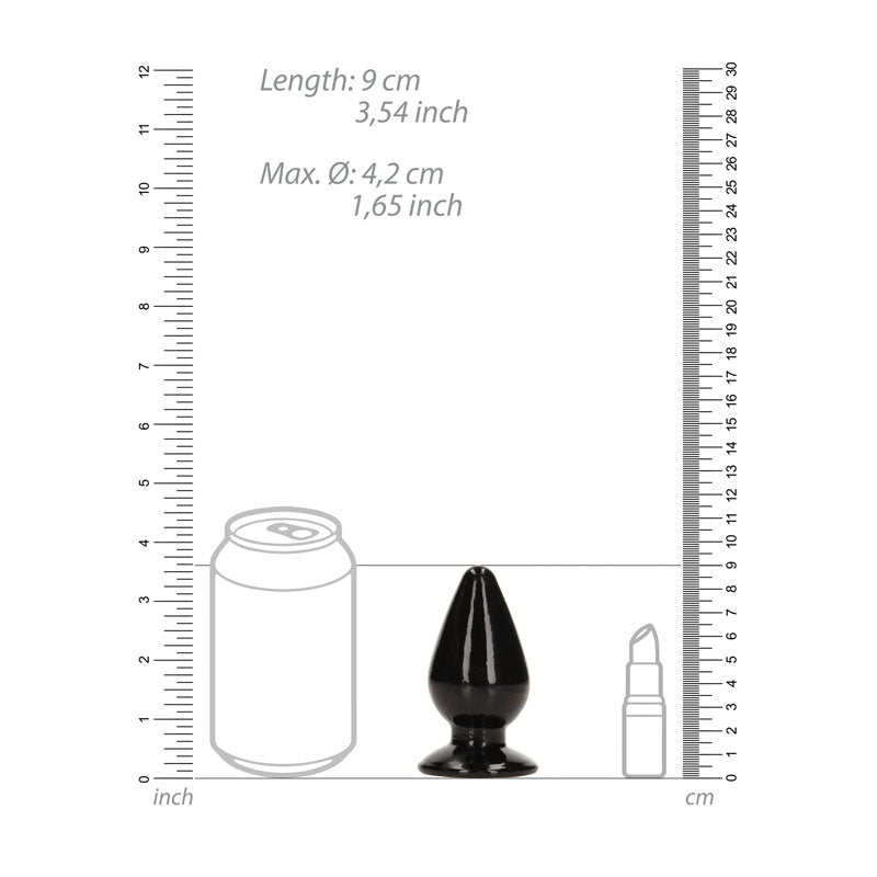 Realrock Crystal Clear 9 cm Suction Cup Anal Plug > Anal Range > Butt Plugs