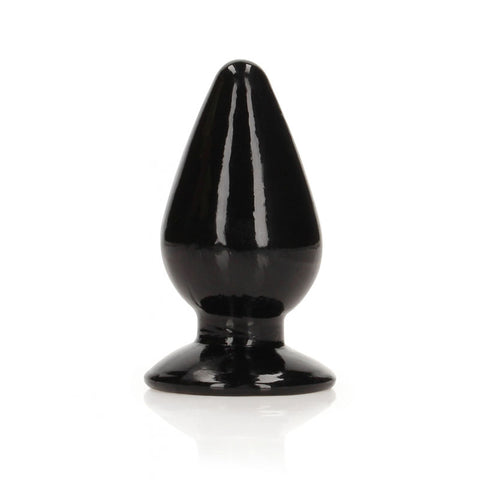 REALROCK Crystal Clear (9 cm) – Suction Cup Anal Plug Black Butt Plugs