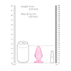 RealRock Crystal Clear 9 cm Suction Cup Butt Plug > Anal Range > Butt Plugs