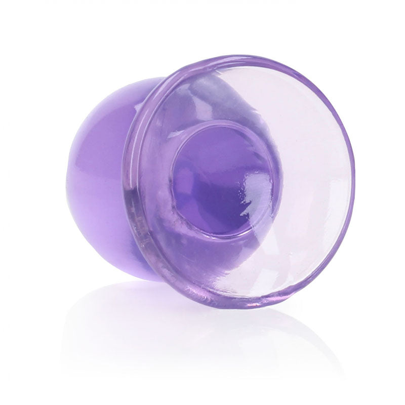 Realrock Crystal Clear 9 cm Suction Cup Anal Plug > Anal Range > Butt Plugs