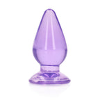 Realrock Crystal Clear Anal Plug – Suction Base Phthalate-Free 11.5 Cm Purple > Anal Range > Butt Plugs