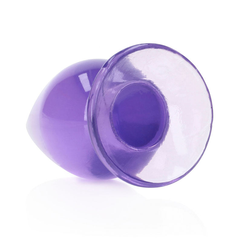 Realrock Crystal Clear 11.5 cm Suction Cup Butt Plug > Anal Range > Butt Plugs