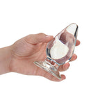 RealRock Crystal Clear 11.5 cm Suction Base Butt Plug > Anal Range > Butt Plugs