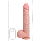 RealRock Extra Long 15 Inch Dildo with Balls and Suction Cup in Flesh Color > Dildos > Oversized Toys