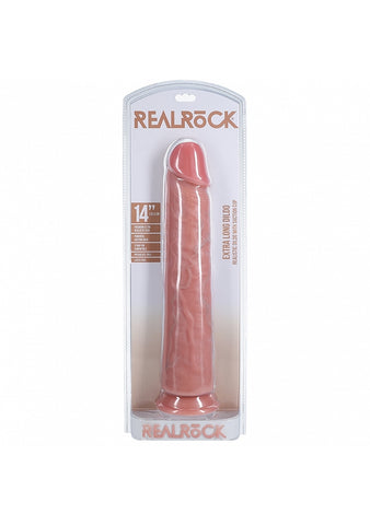 RealRock Extra Long No Balls Dildo 14 Inch Realistic Skin Color Default Title Dongs Realistic