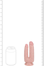 Shots Toys - Real Rock - Double Trouble 5/6 inch Double Penetration Dildo - Various Colours - Stag Shop