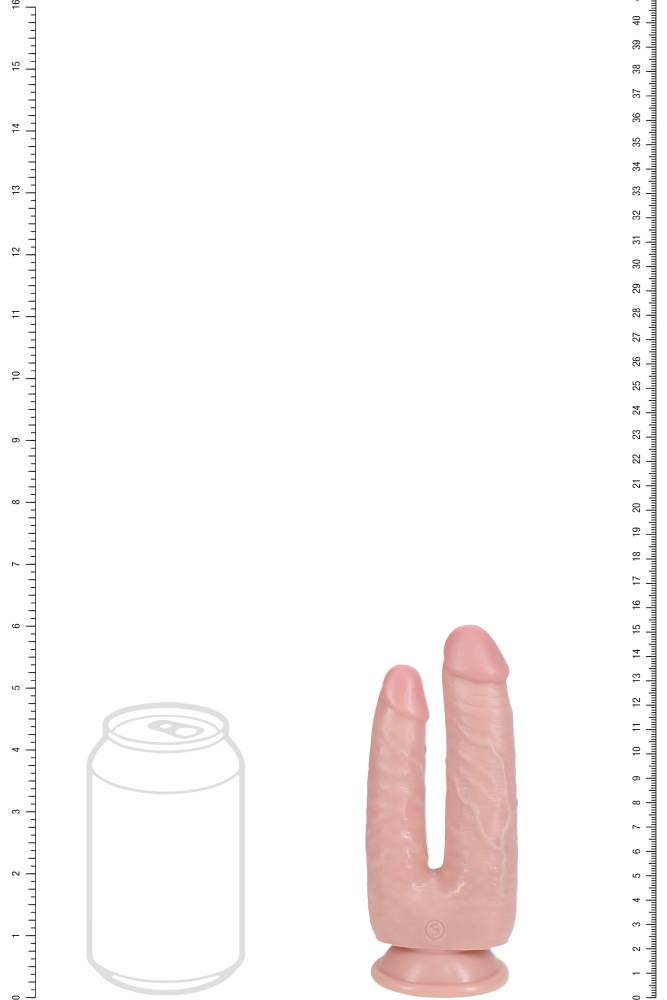 Shots Toys - Real Rock - Double Trouble 5/6 inch Double Penetration Dildo - Various Colours - Stag Shop