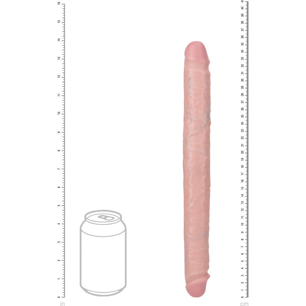 RealRock 14 Inch Slim Double Ended Dong Pink Secondary image