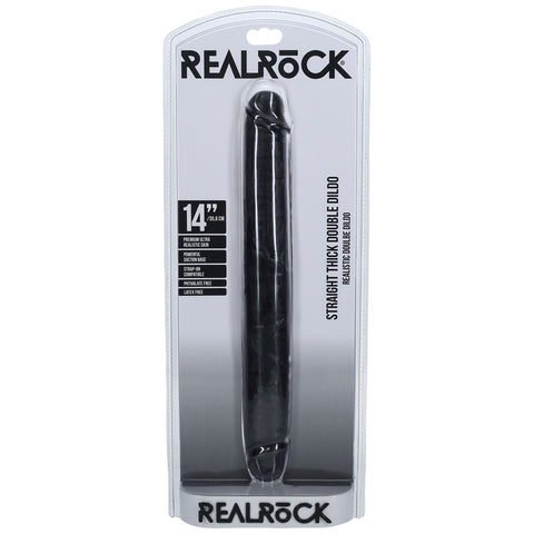 REALROCK 35cm Thick Double Dildo - Realistic PVC Design Double Dongs