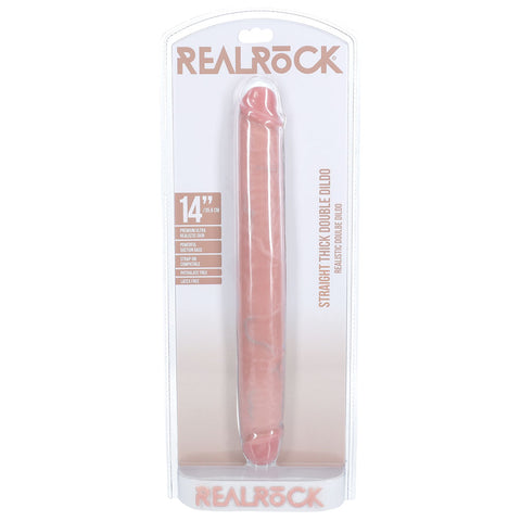 REALROCK 35cm Thick Double Dildo - Realistic PVC Design Double Dongs