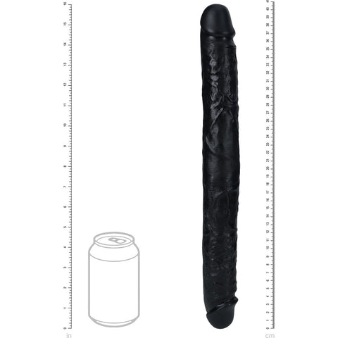 Realrock 40cm Thick Double Dildo Black Double Dongs