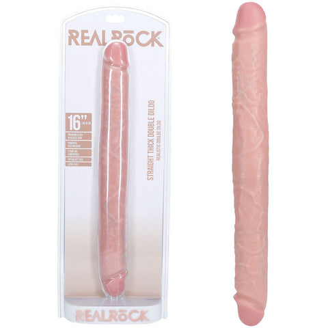 Realrock 40cm Thick Double Dildo Flesh Flesh Double Dongs