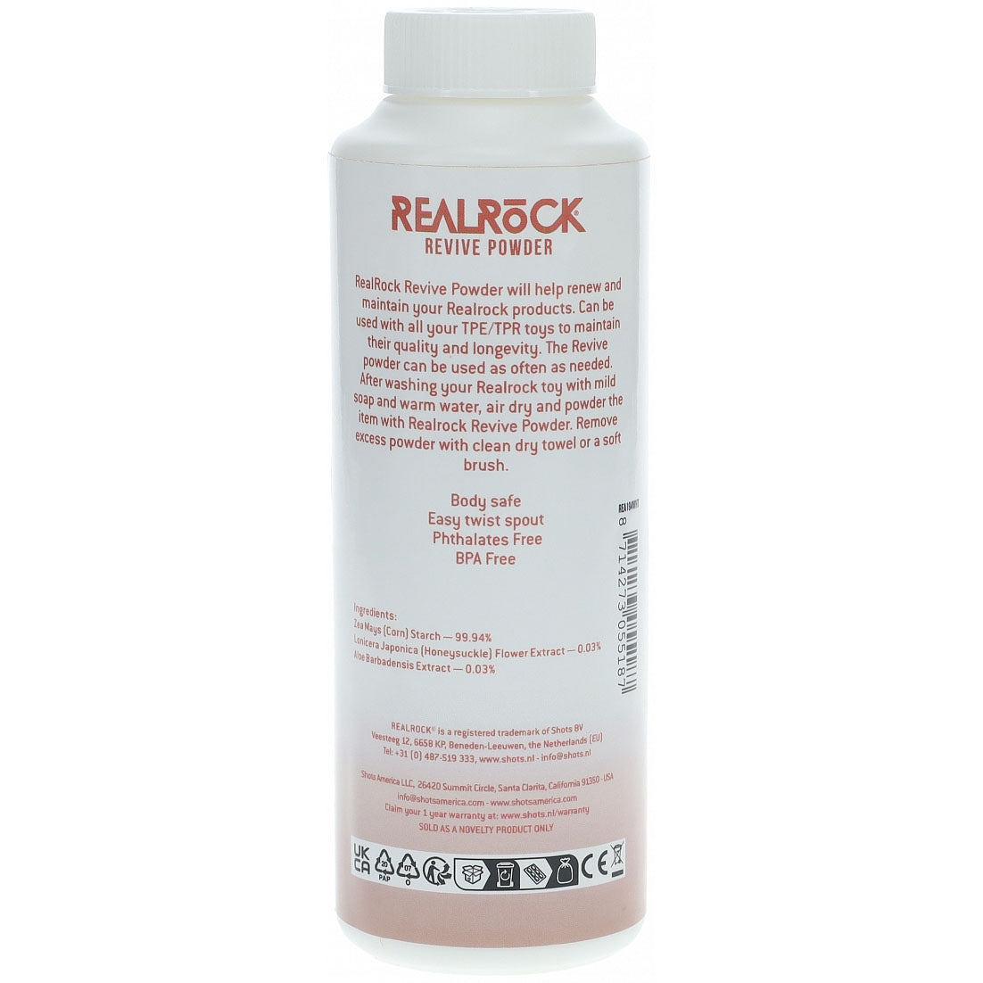 REALROCK Revive Reviving Powder 114 Grams – Maintenance Powder for TPE Toys > Essentials > Toy Cleaners
