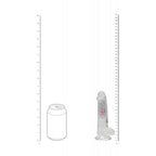 REALROCK 6 Inch Clear LED Vibrating Dong with Remote > Vibrators > Realistic Vibrators