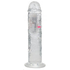REALROCK 8 Inch No Balls Wireless LED Vibrating Dong Clear Vibrating Dong with Remote > Vibrators > Realistic Vibrators