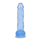 RealRock Crystal Clear (Clear) – 5 Inch Suction Cup Dildo With Balls > Dildos > Slim Dildos