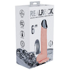 RealRock Metal Head 6 Inch Rechargeable Vibrating Dildo with Remote > Dildos > Realistic Dildos