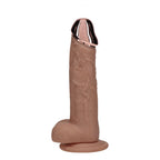 RealRock Metal Head Rechargeable Vibrating Dildo with Remote – 6, 7 or 8 Inch Tan 7" > Dildos > Realistic Dildos