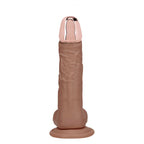 RealRock Metal Head 7 Inch Rechargeable Vibrating Dildo with Remote > Dildos > Realistic Dildos