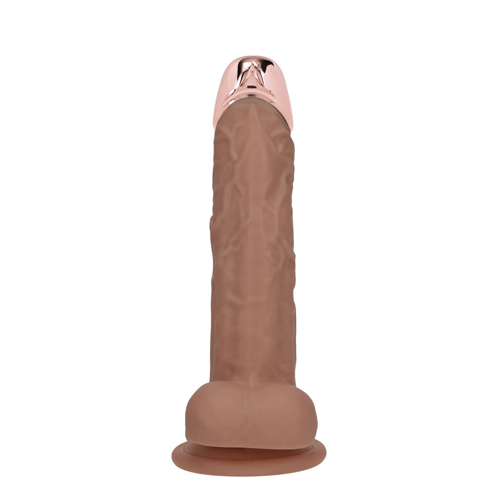 RealRock Metal Head 7 Inch Rechargeable Vibrating Dildo with Remote > Dildos > Realistic Dildos