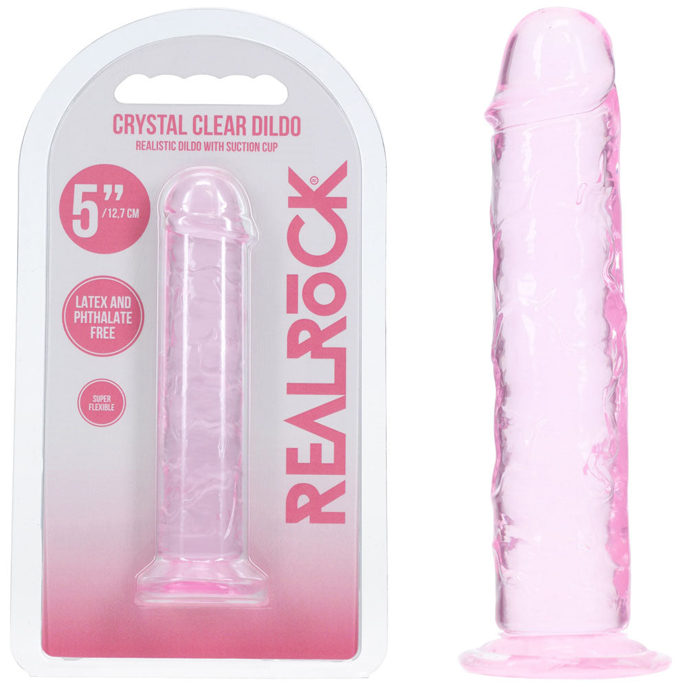 Realrock Realistic - Suction Cup Base 5 Inches Dildo Pink > Dildos > Realistic Dildos Main image