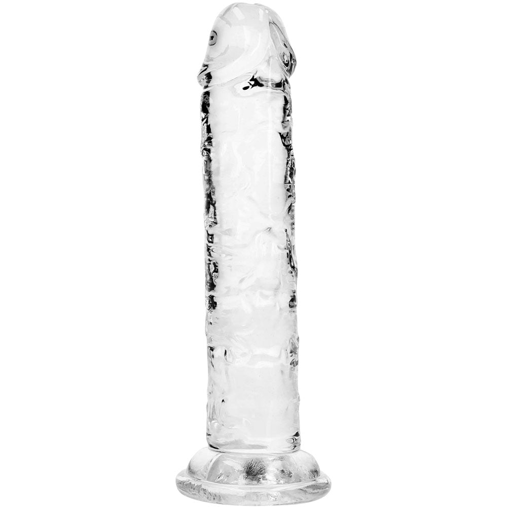 Realrock Crystal Clear Dildo – Suction Cup Base 5 Inch > Dildos > Slim Dildos