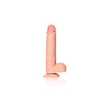 REALROCK 23 cm Straight Realistic Dildo with Balls - 9 Inch Dong > Dildos > Large Dildos
