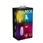 REALROCK 8 Inch No Balls Wireless LED Vibrating Dong Clear Vibrating Dong with Remote > Vibrators > Realistic Vibrators