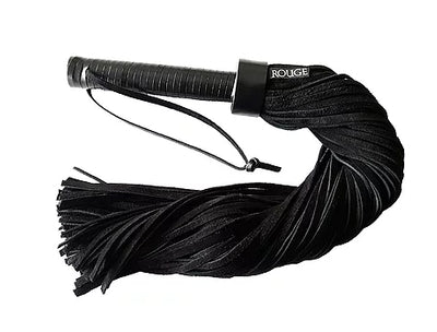 Rouge Black Suede Flogger with Leather Handle 24 Inches Default Title Whips & Paddles