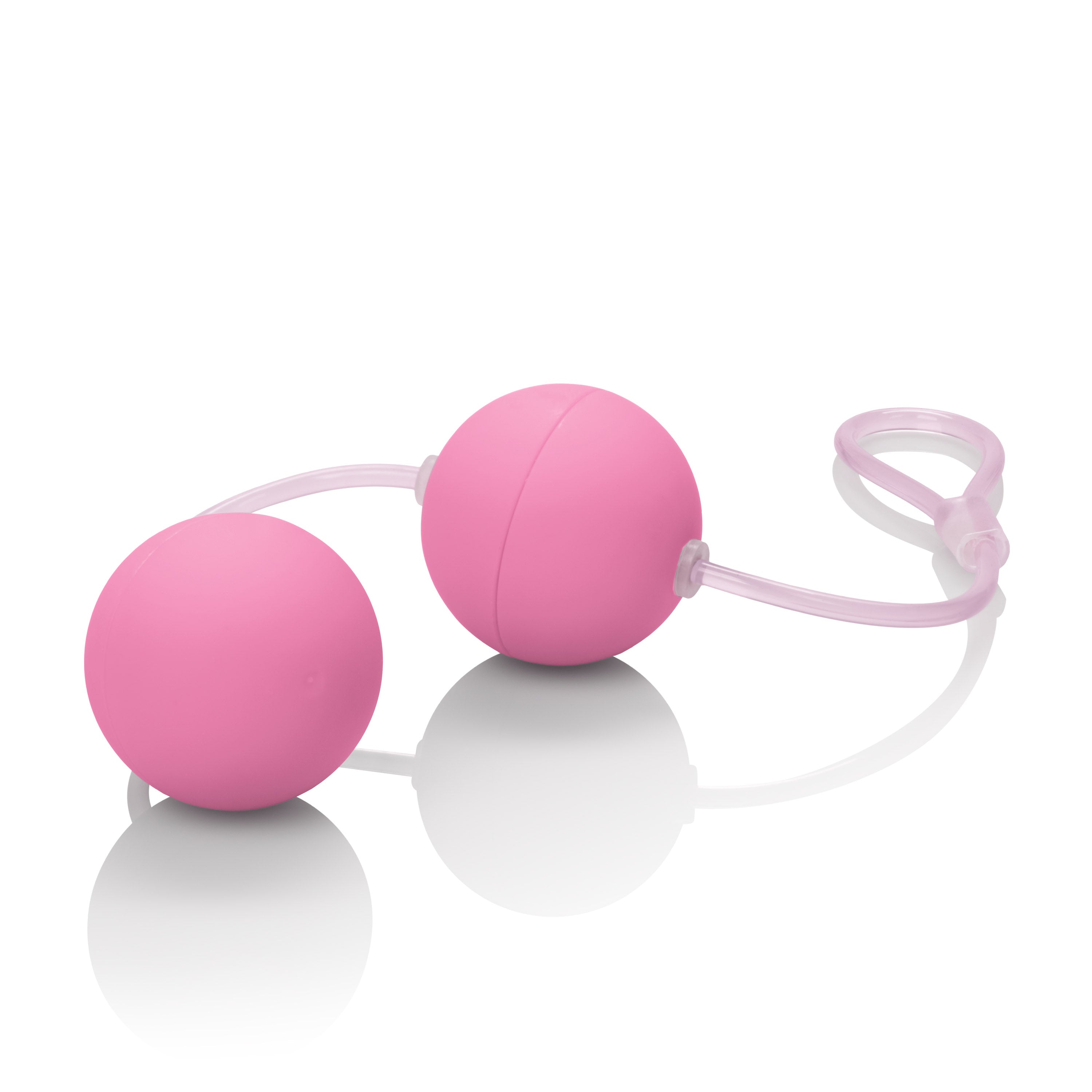 First Time Love Balls Duo Lover Pink 1.25 Inch Sculpted Kegel Balls with Retrieval Cord > Sex Toys For Ladies > Kegel Exercise Main image