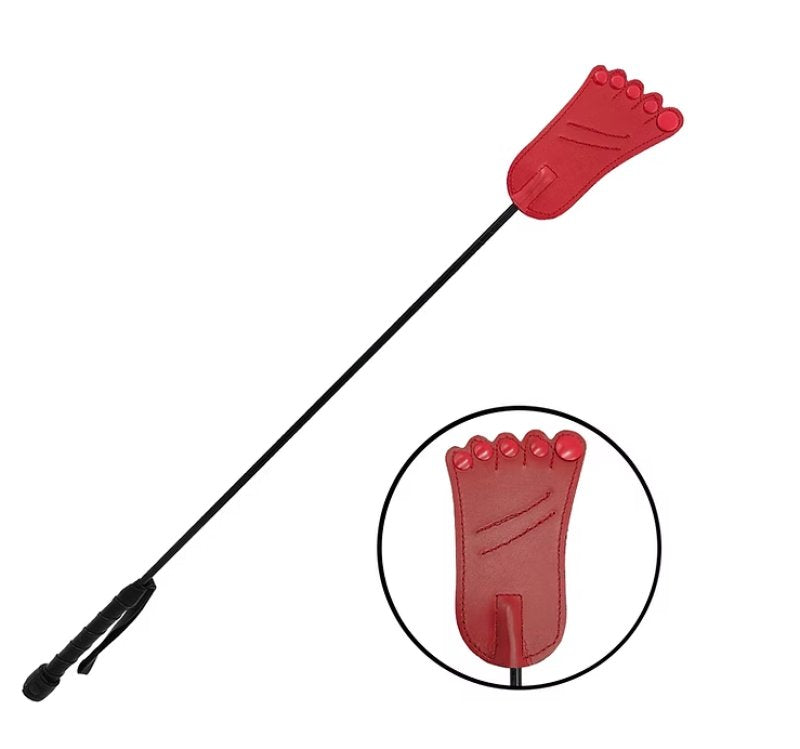 Rouge Leather Foot Riding Crop – Reinforced Fiberglass Shaft Riding Crop Default Title > Bondage Gear > Crops