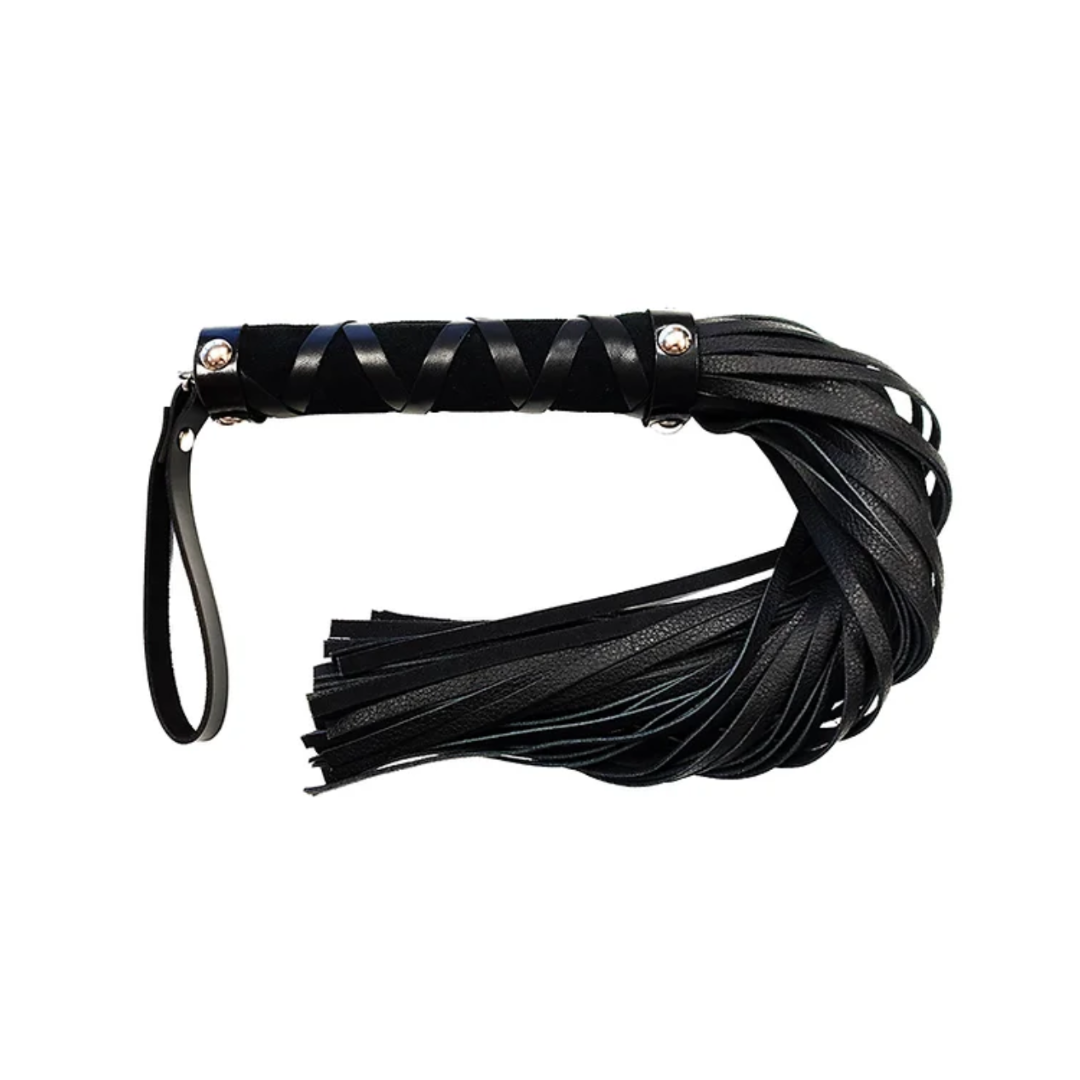Rouge Short Leather Flogger with Studs – Leather Flogger Default Title > Bondage Gear > Whips & Floggers